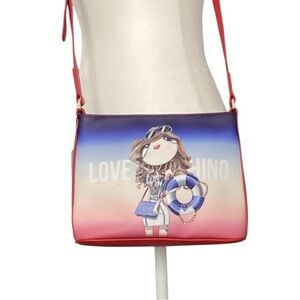 Rare Love Moschino Vintage Crossbody Bag with Cartoon Design NWT